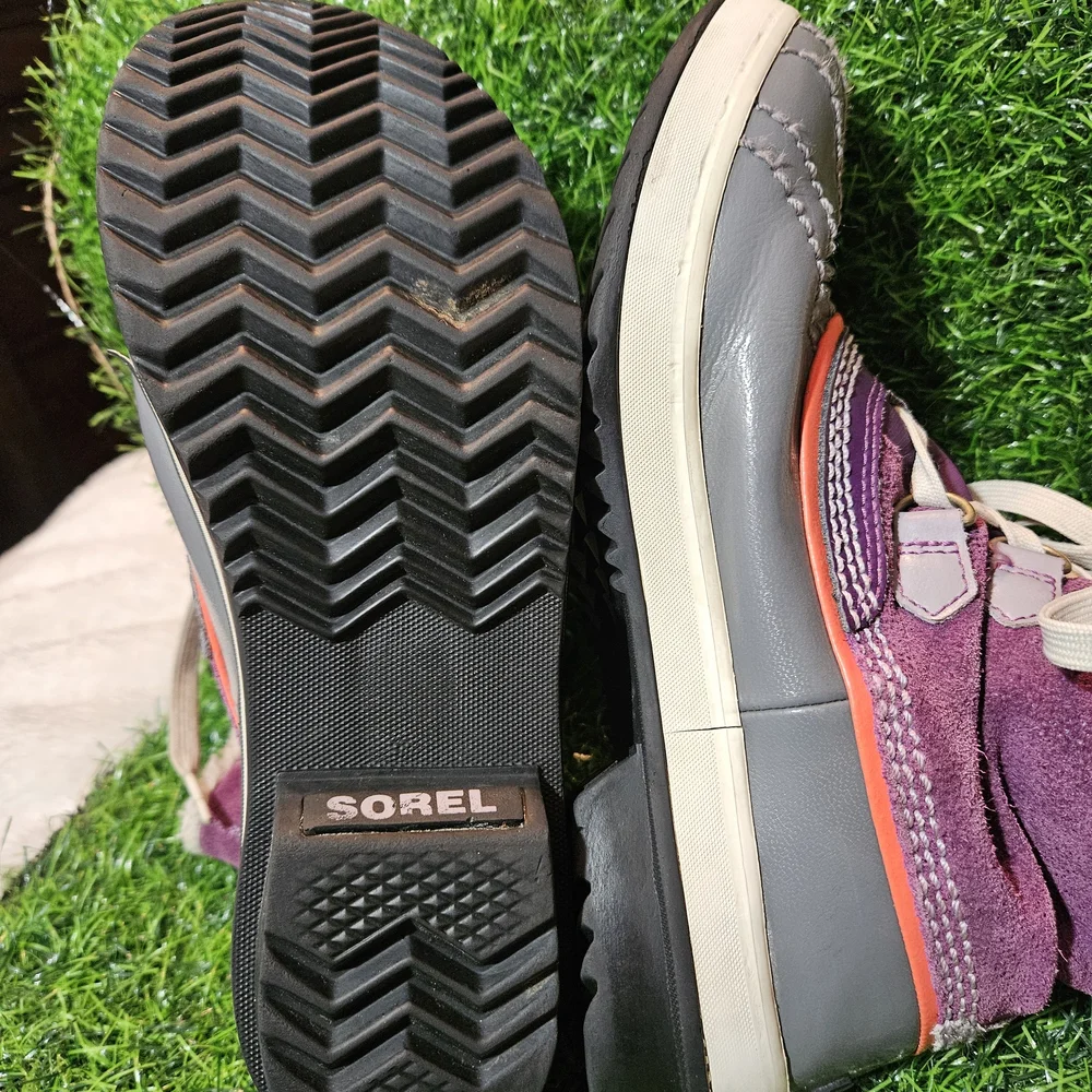 Sorel Winter Carnival Snow Boots Purple Grey Women's Size 4